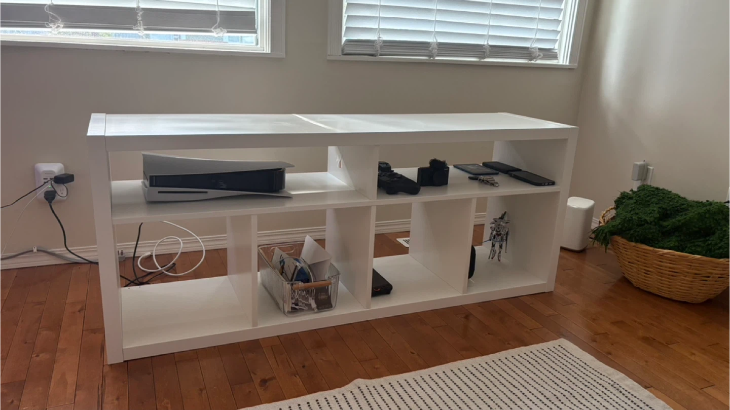 IKEA Kallax TV Stand / Shelf Unit - White - photo 2