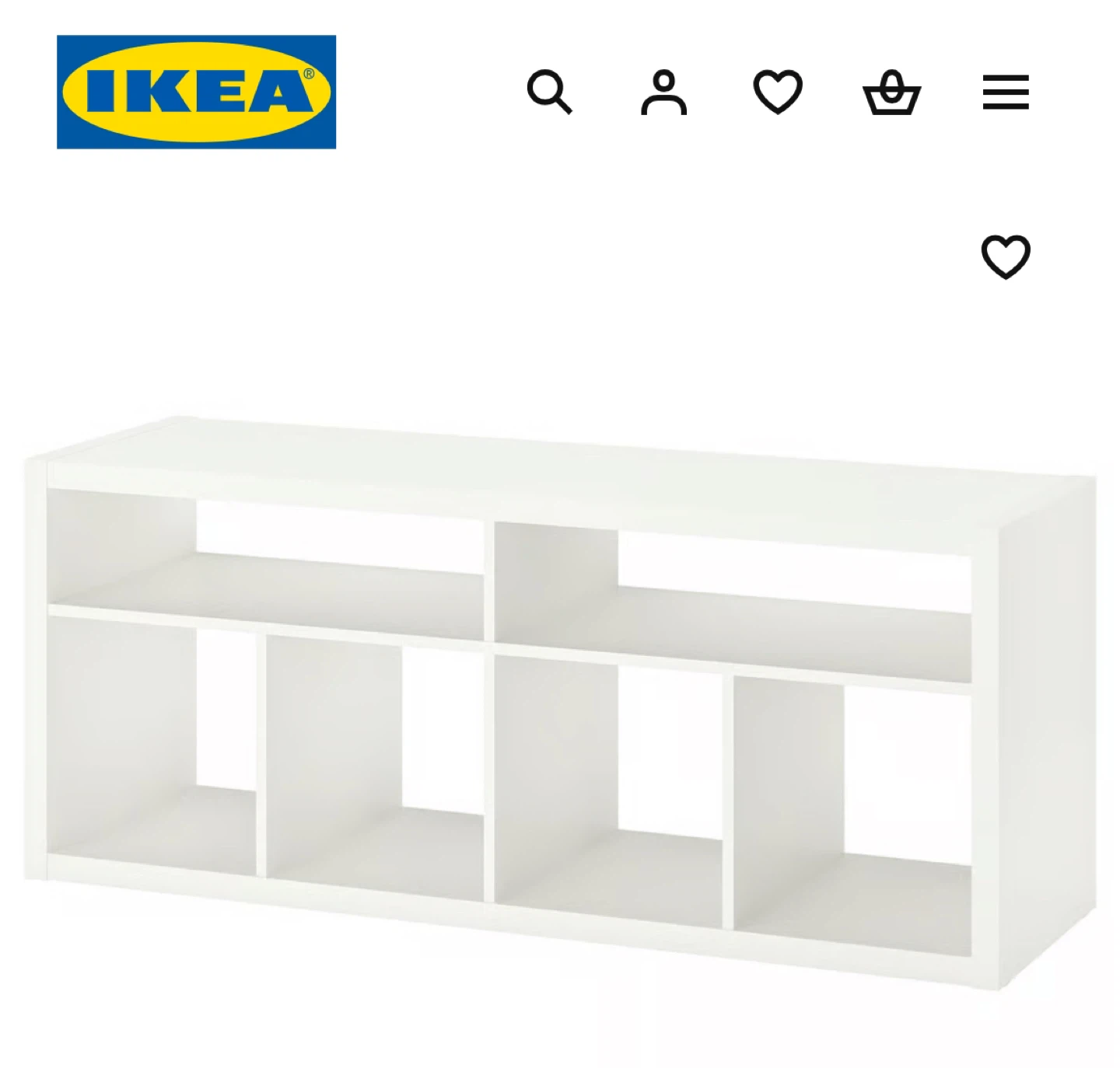 IKEA Kallax TV Stand / Shelf Unit - White