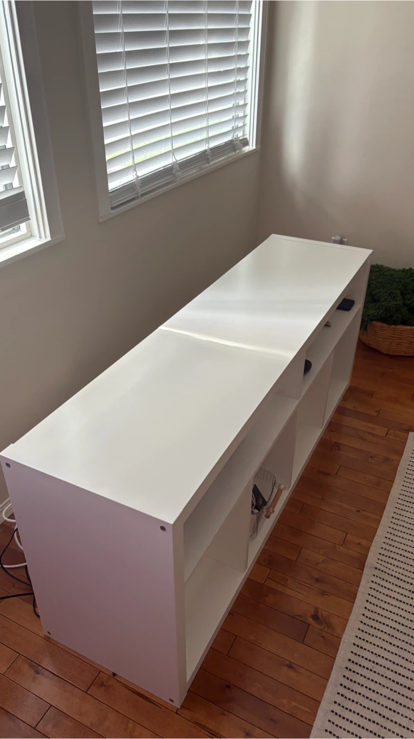IKEA Kallax TV Stand / Shelf Unit - White - photo 3