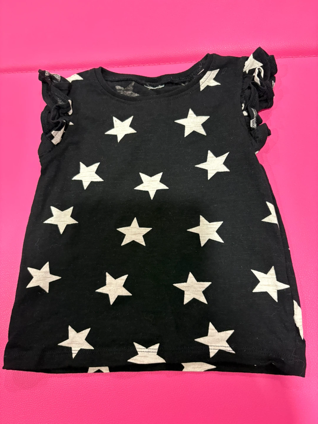 NEXT Kids' Black Star Print T-Shirt 12-18mths