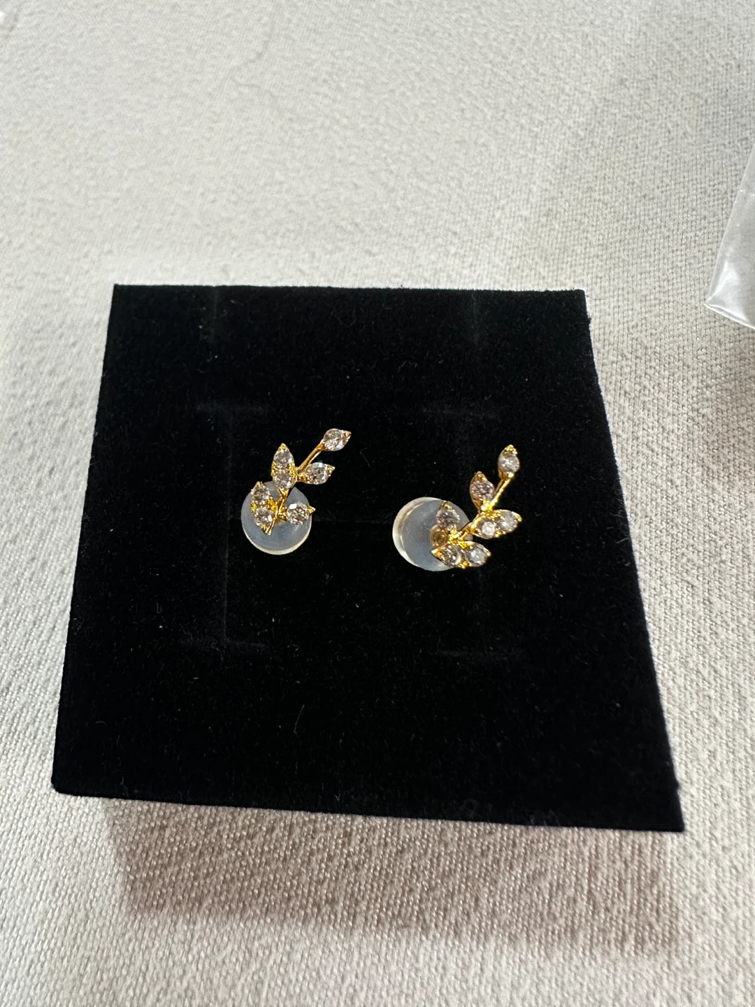 Natural Mined diamond earrings 18k gold settings - photo 5