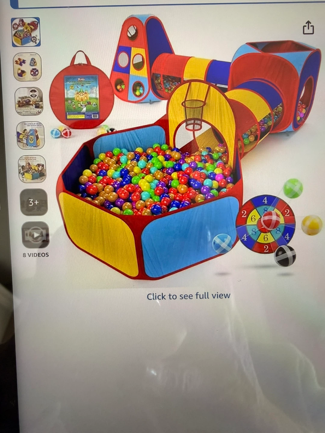 Playz tunnel tent set