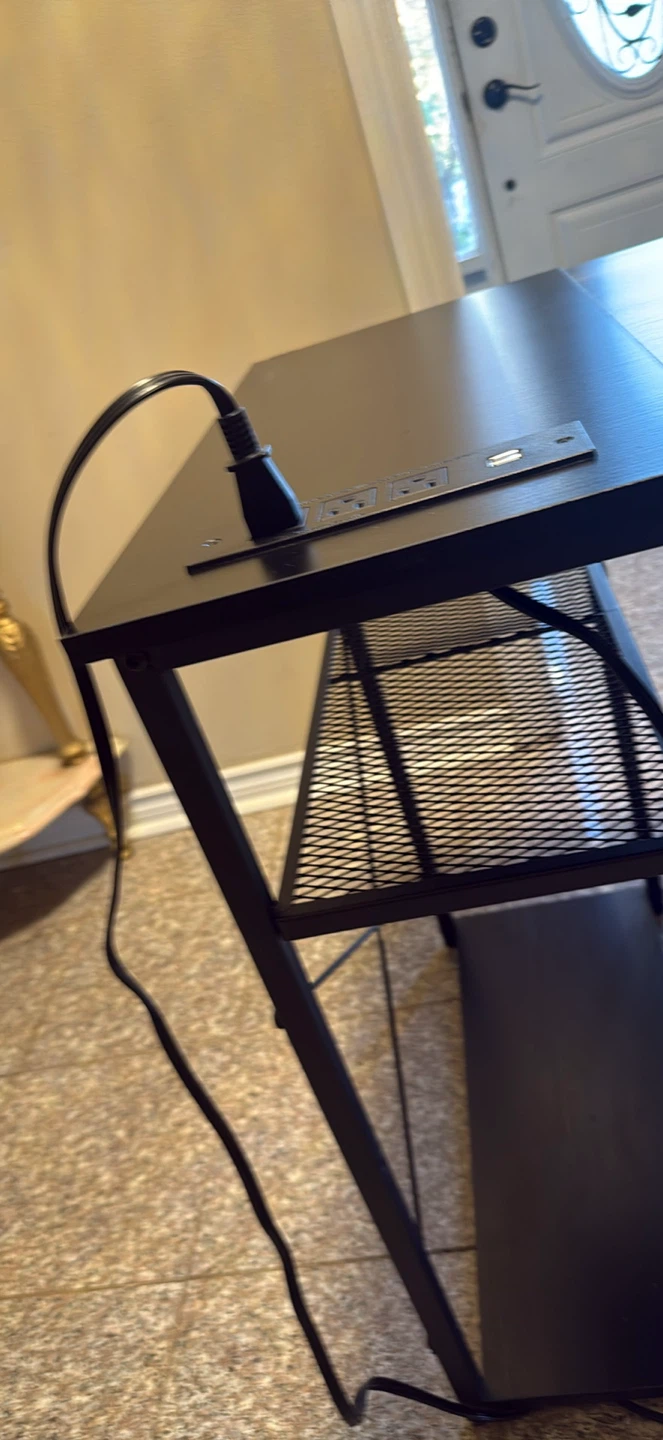 Computer Desk with Built-in Outlet and USB Ports - photo 5
