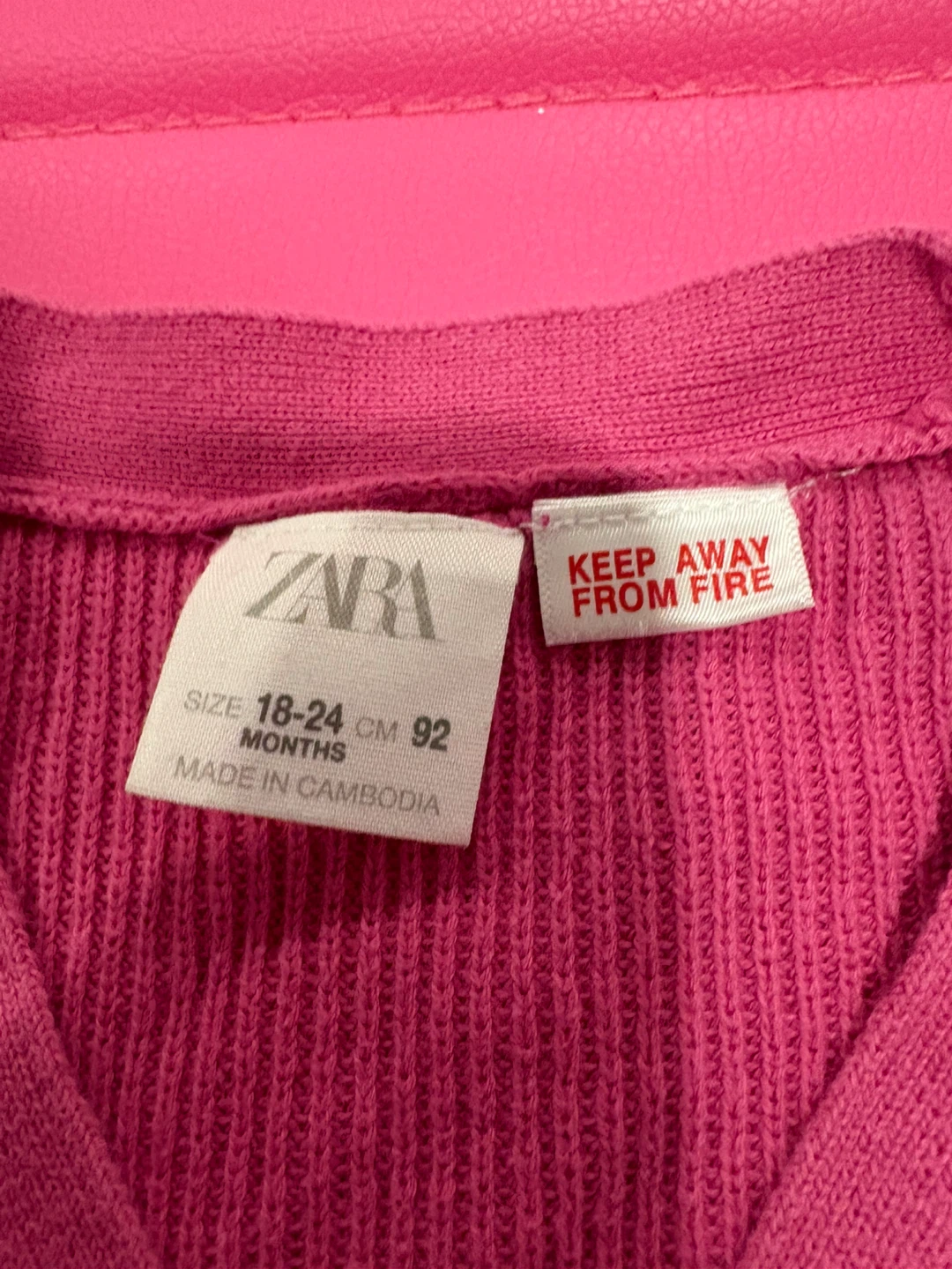 ZARA Baby Girl Cardigan Size 18-24 Months - photo 2