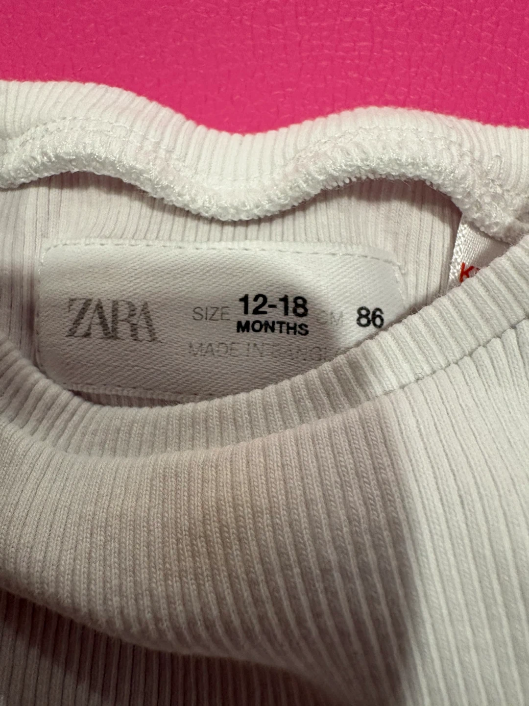 Zara Baby Girl White Ruffle Tank Top Size 12-18 Months - photo 2