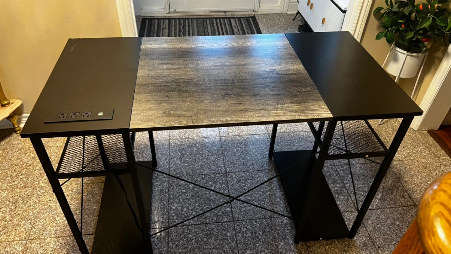 Desk with Built-in Power Outlets and USB Ports - photo 2