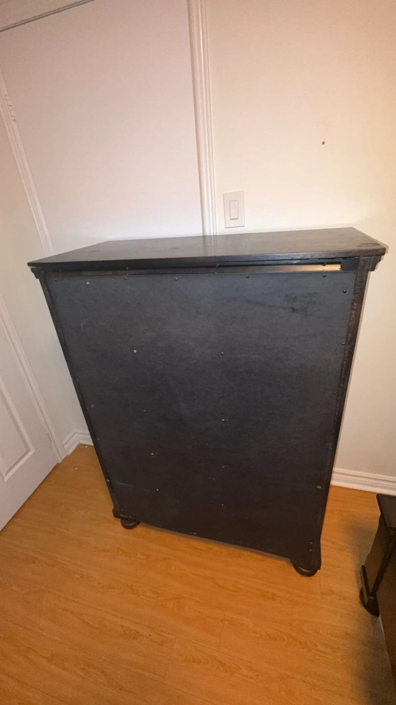 Dark Wood 5-Drawer Dresser For Sale - photo 3