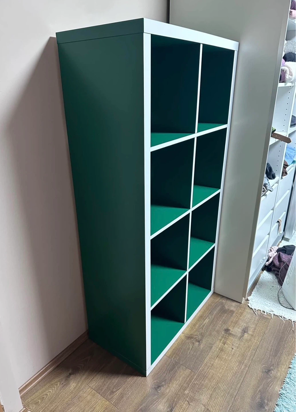IKEA KALLAX shelf original green/white - photo 3
