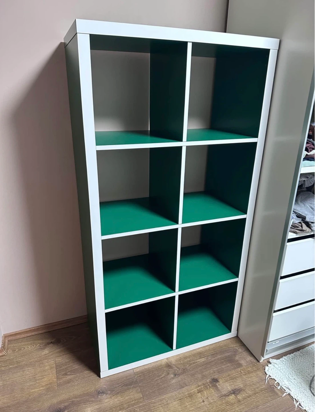 IKEA KALLAX shelf original green/white
