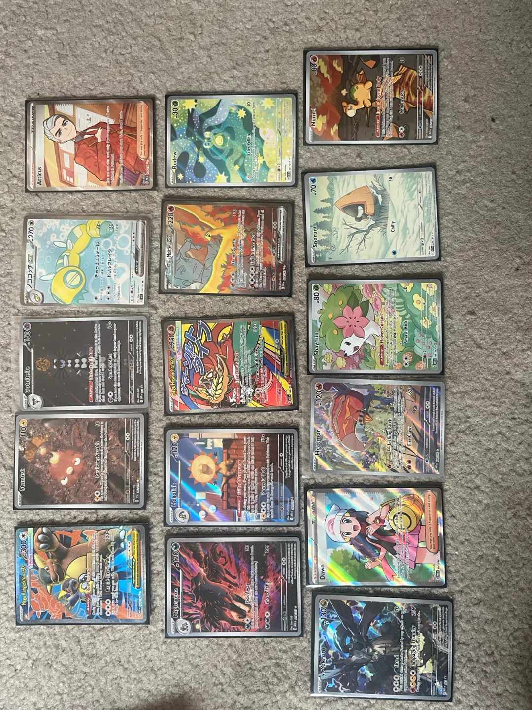 Collection of Pokémon Trading Cards