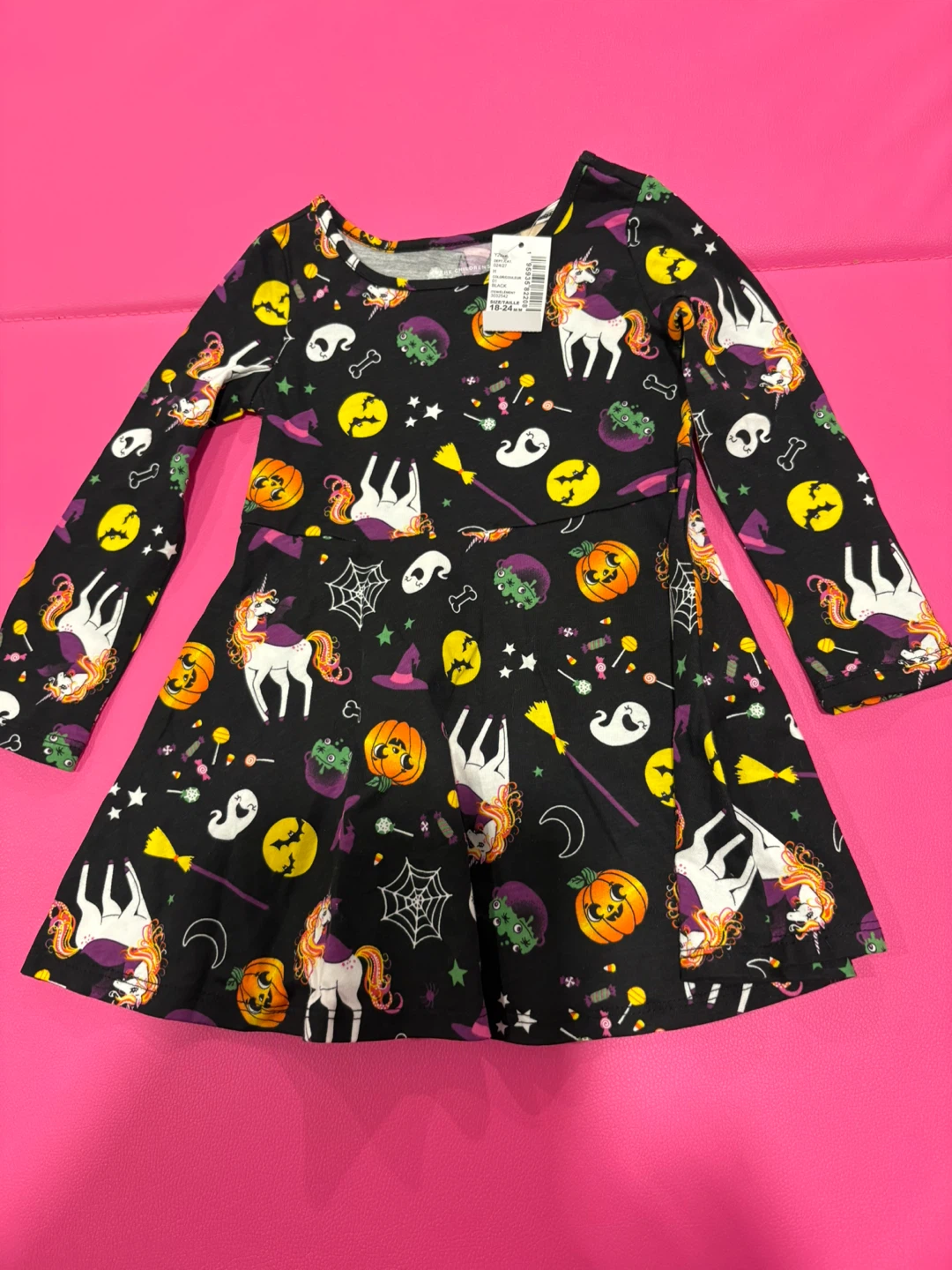 NEW The Children's Place Halloween Unicorn Dress 18-24M