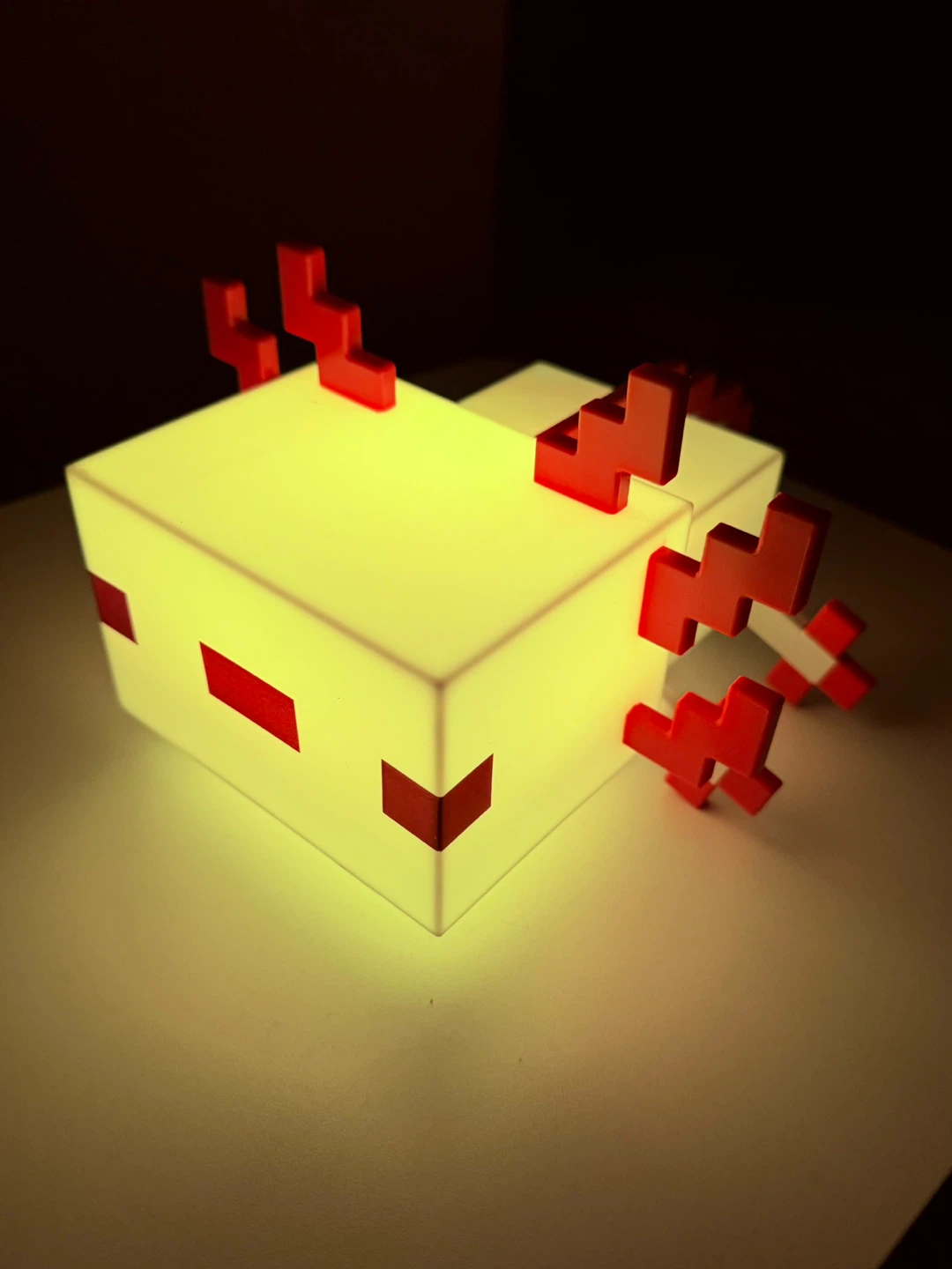 New Cordless Minecraft Axolotl LED Light - photo 5