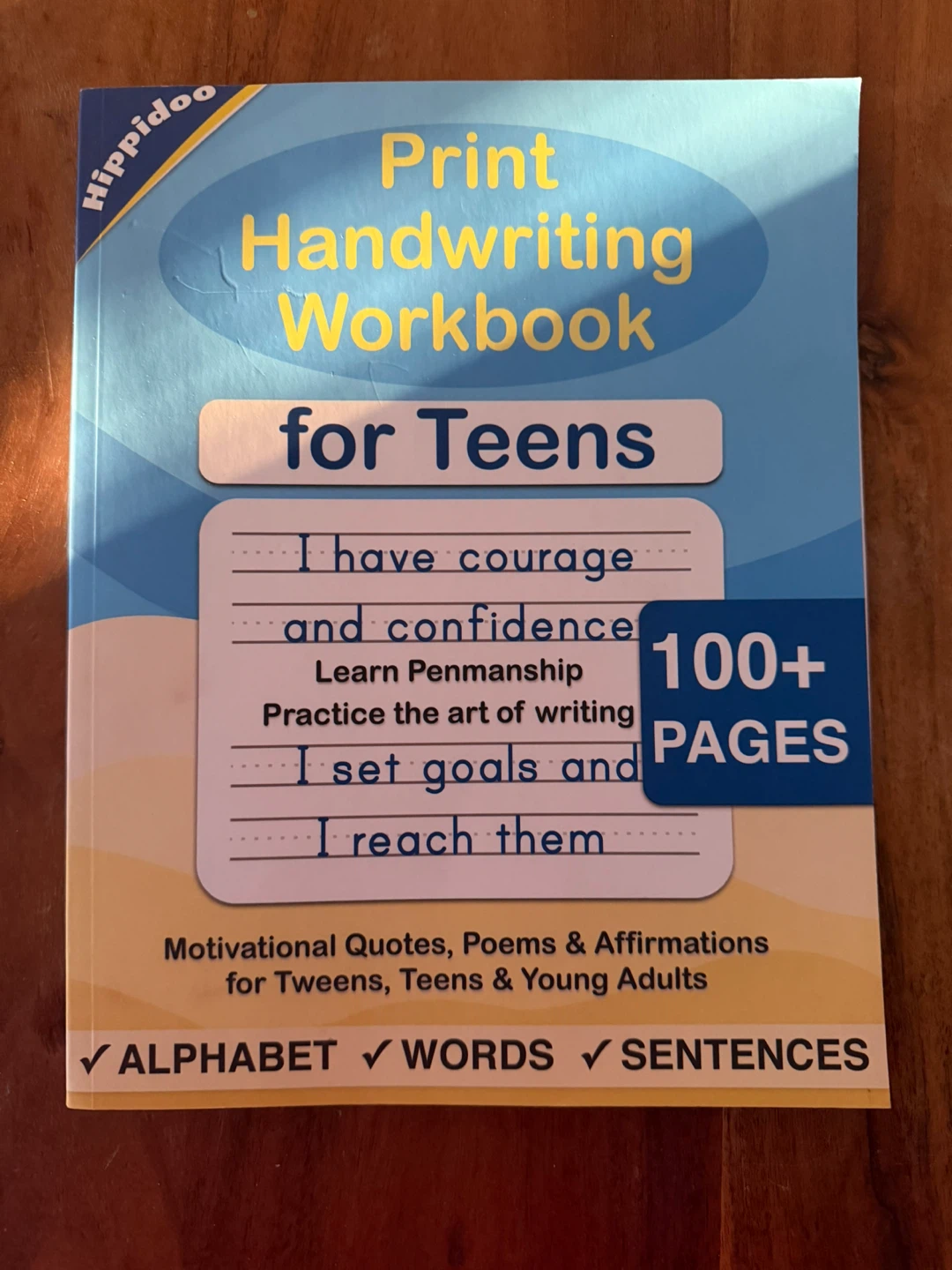 Print Handwriting Workbook for Teens