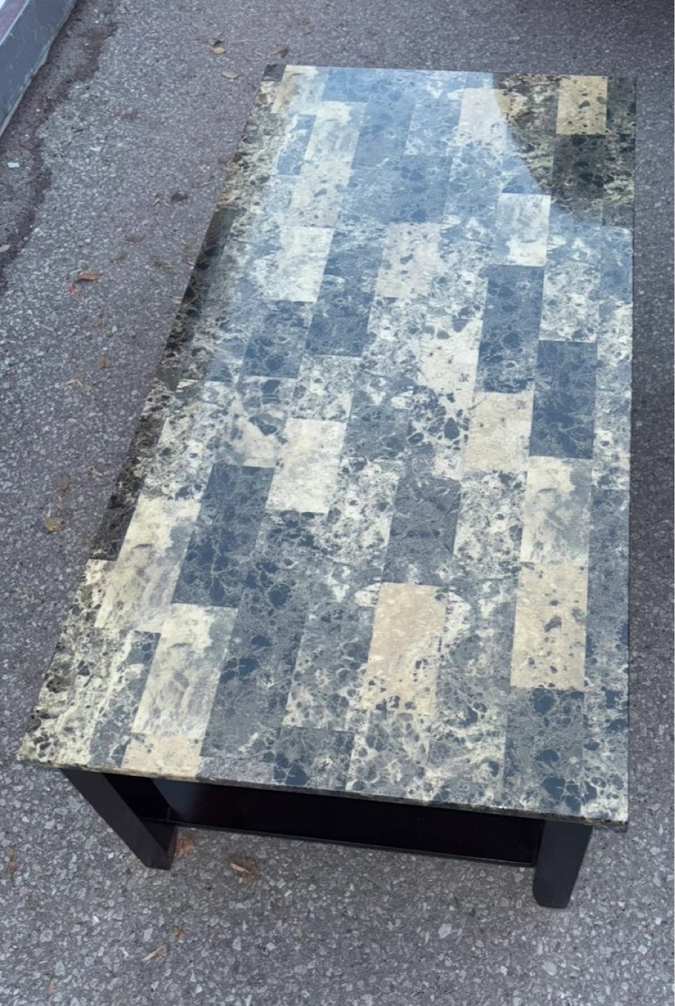 Three Piece Marble Finish Coffee Table Set. - photo 5