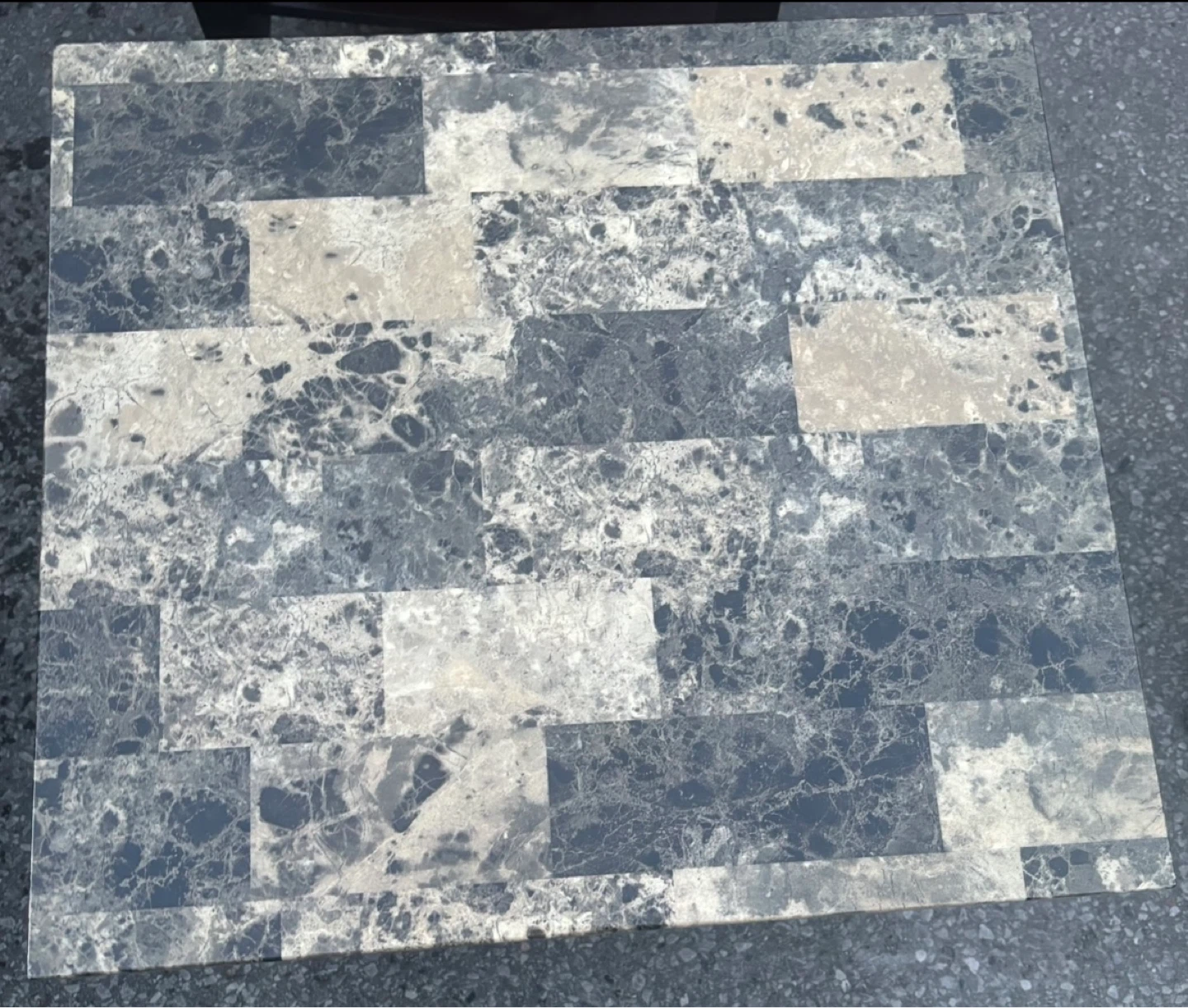 Three Piece Marble Finish Coffee Table Set. - photo 4