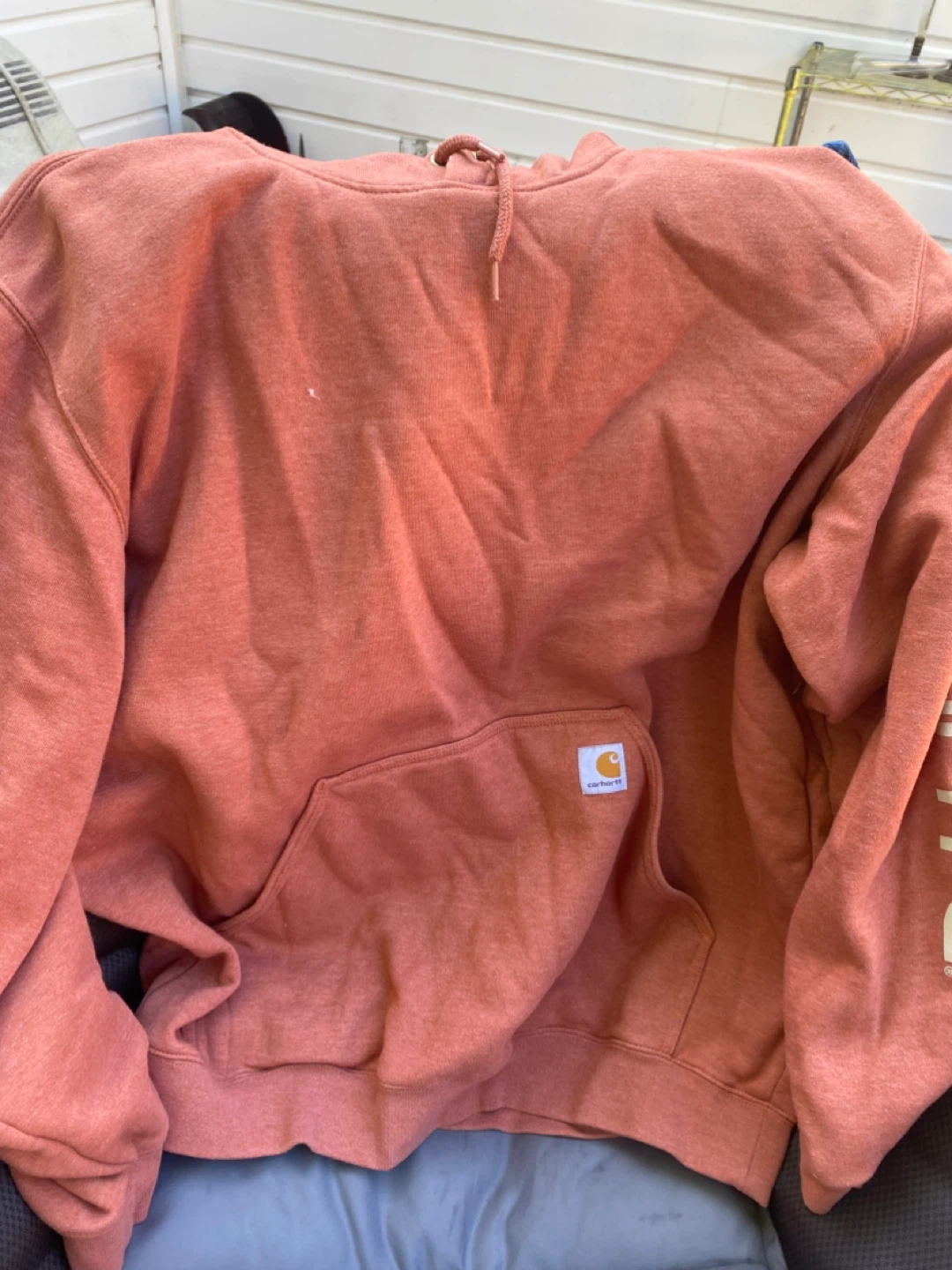 Carhartt Orange Pullover Hoodie