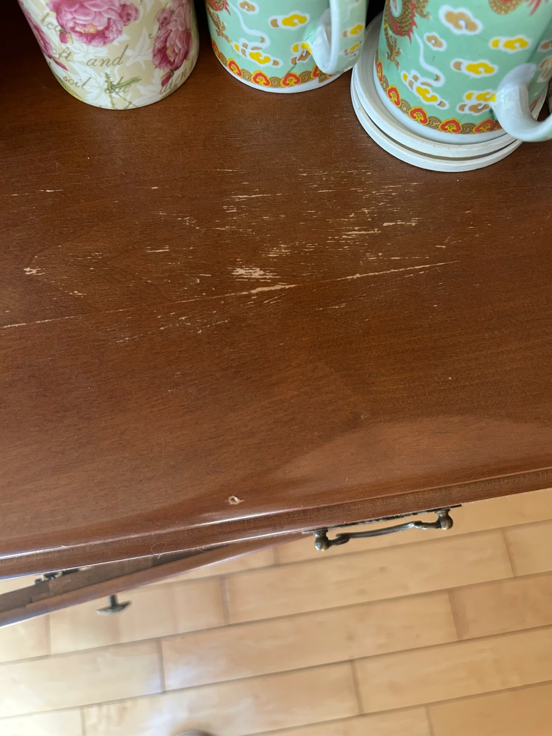 Wooden Hutch with Drop Leaf Sides - photo 3
