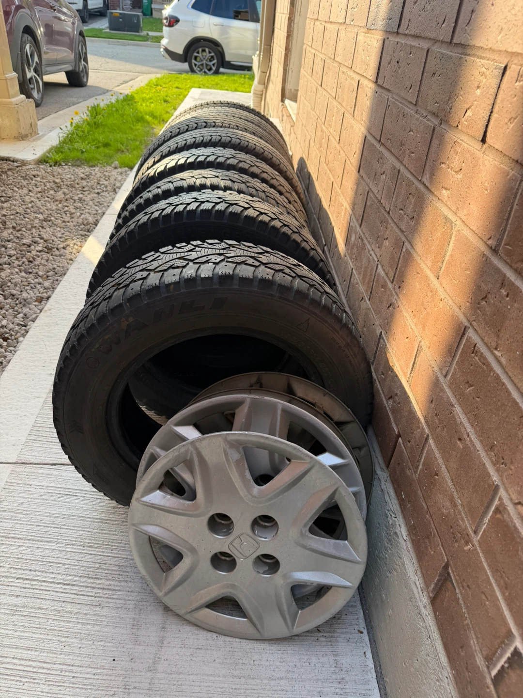 Set of 4 Tires and Hubcaps - photo 2
