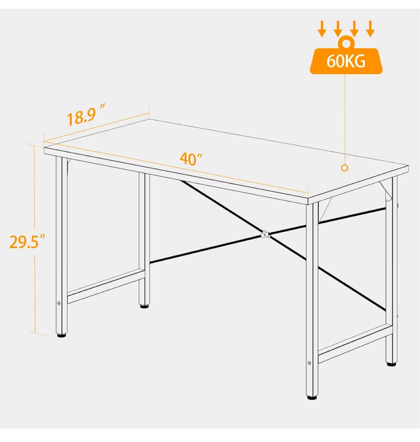 White Modern Desk - photo 3