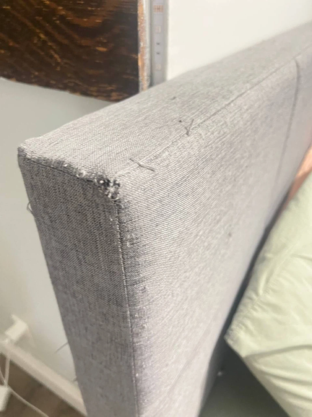 Queen Size Mattress with Grey Headboard and mattress - photo 2