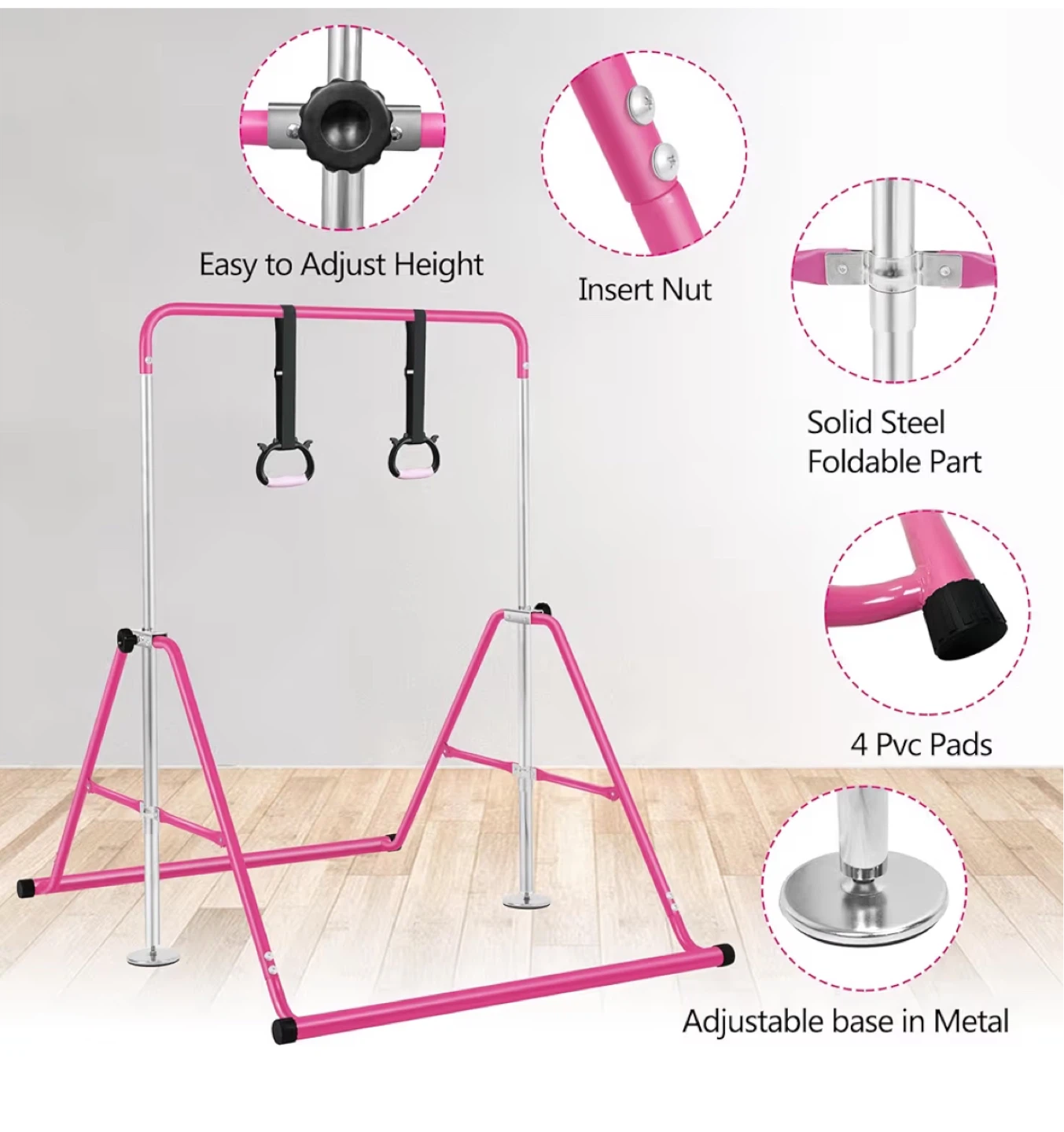 Pink Gymnastics Bar for Kids - photo 4