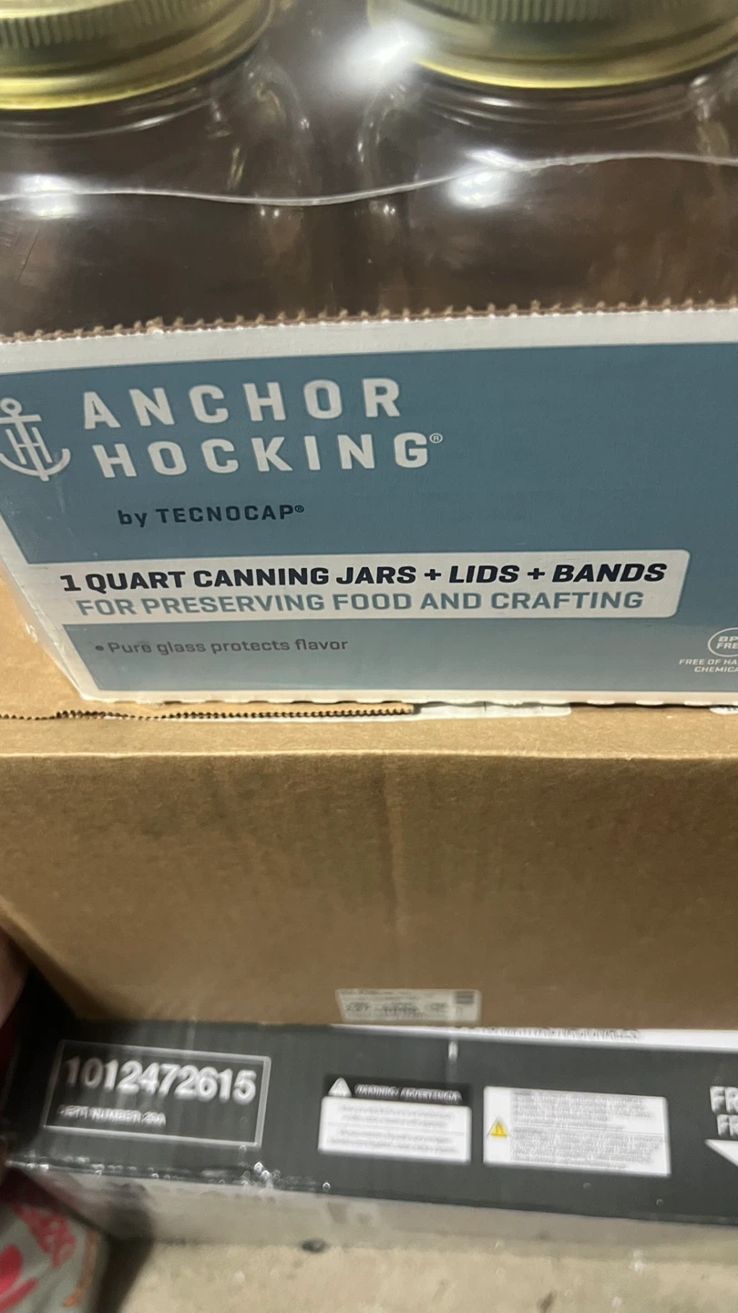 Anchor Hocking 1 Quart Canning Jars with Lids & Bands (12 Pack) - photo 3