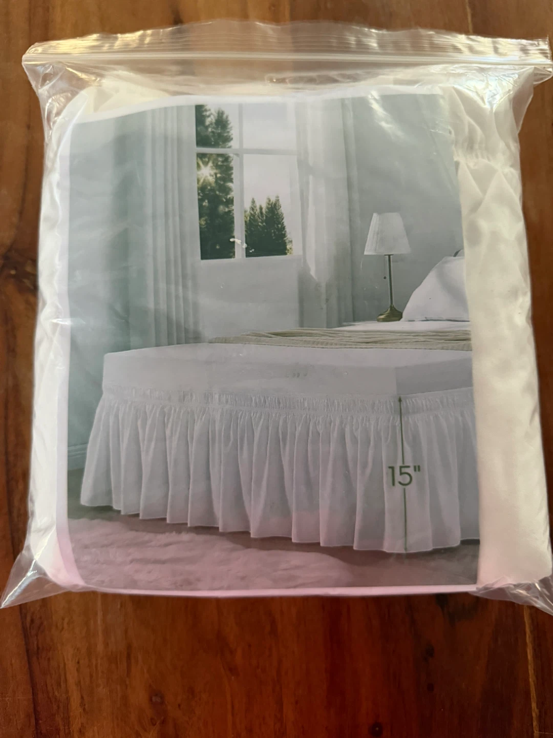 D/Q - White Ruffled Bed Skirt - 15" - photo 2