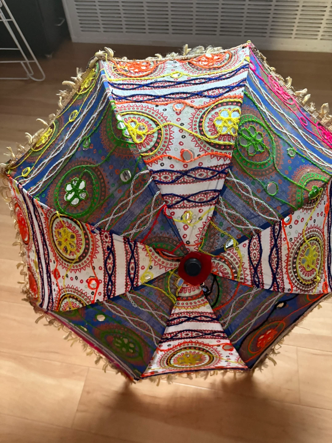 Bohemian Embroidered Decorative Umbrella - photo 3
