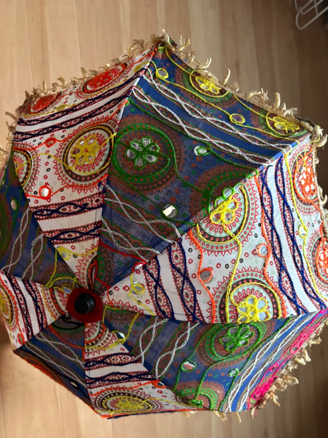 Bohemian Embroidered Decorative Umbrella