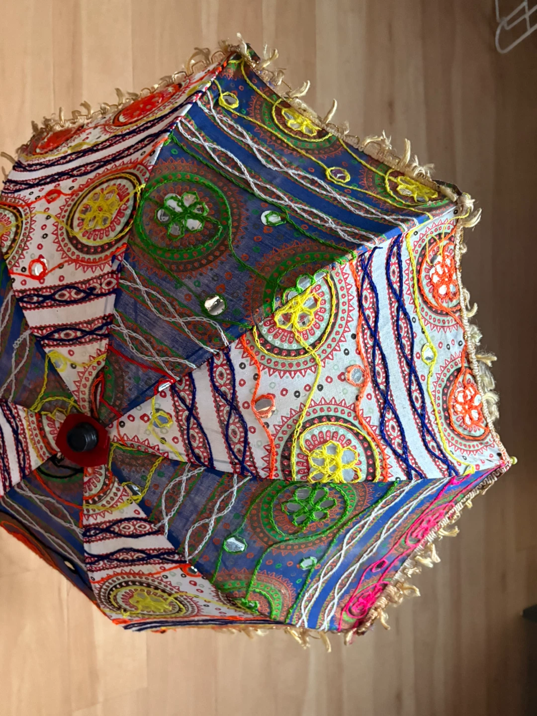 Bohemian Embroidered Decorative Umbrella - photo 2