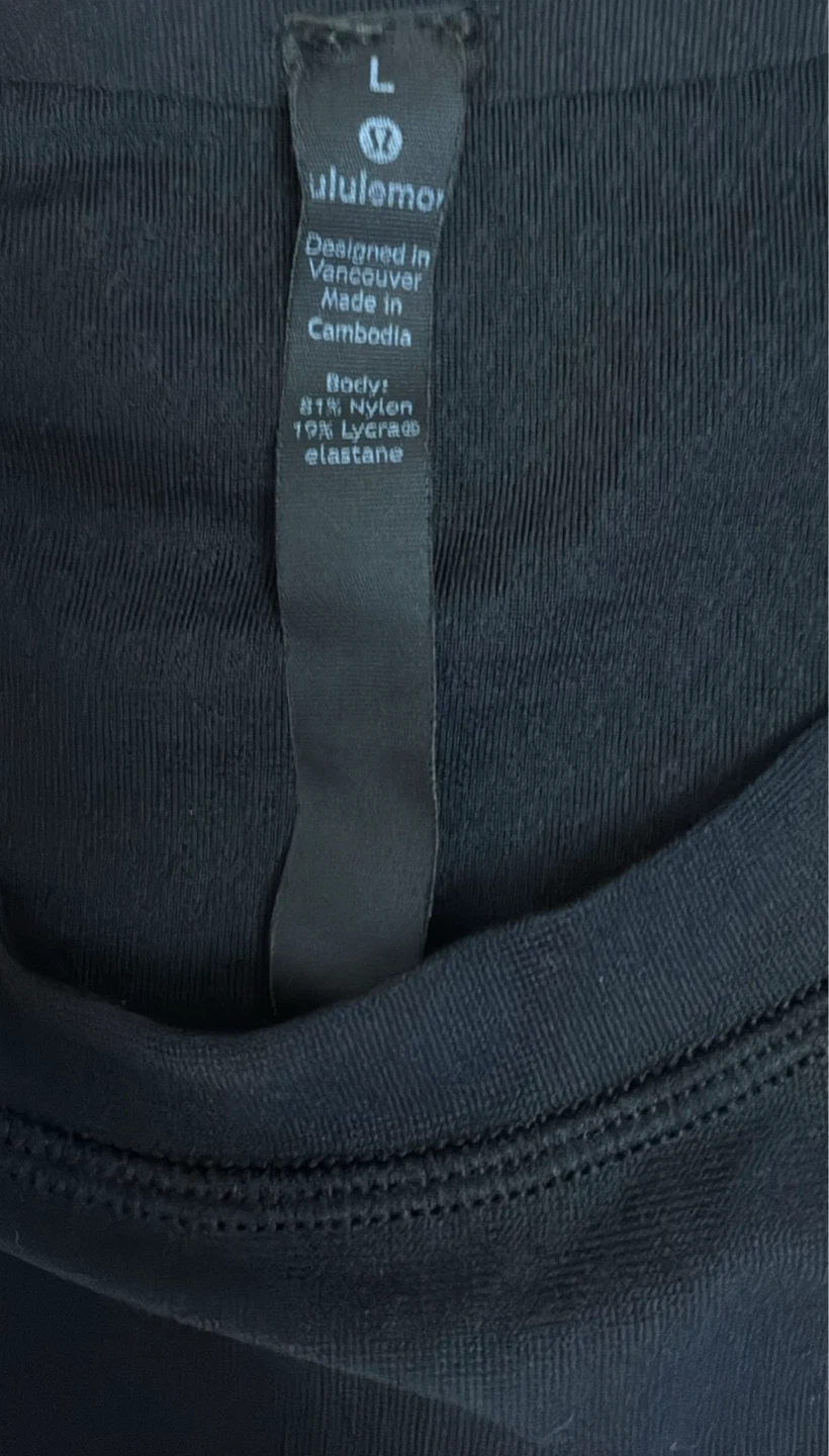 Lululemon Long Sleeve Shirt Size Women's L Black - photo 2
