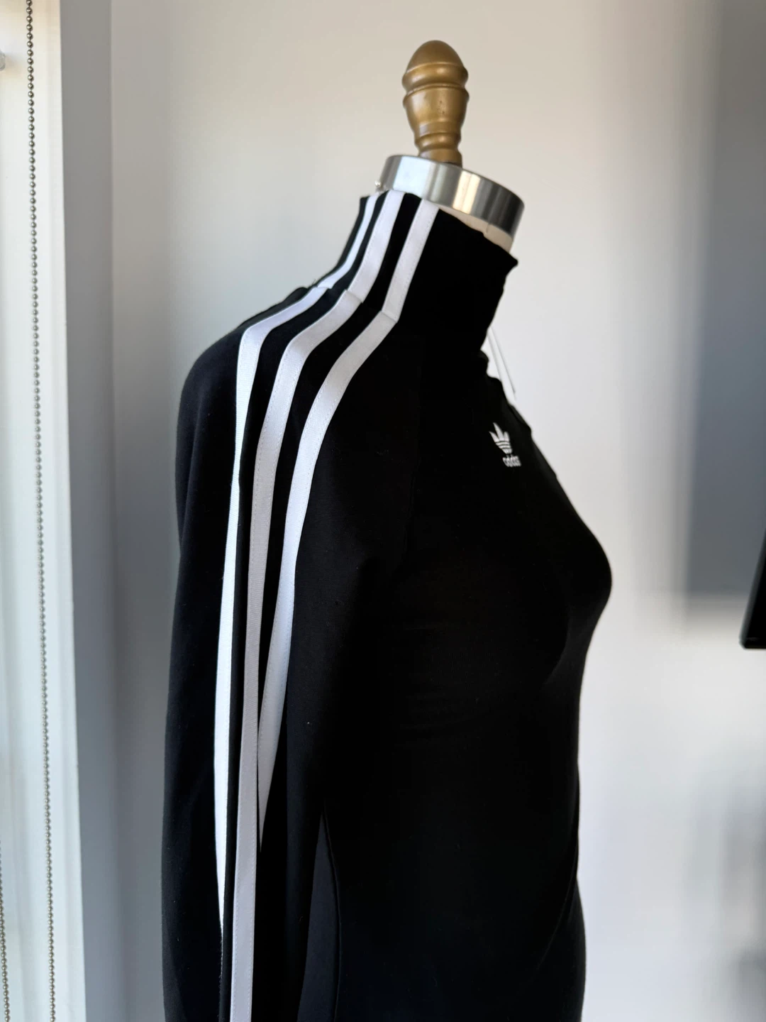 Adidas Women's Black Long Sleeve Mock Neck Top - photo 2