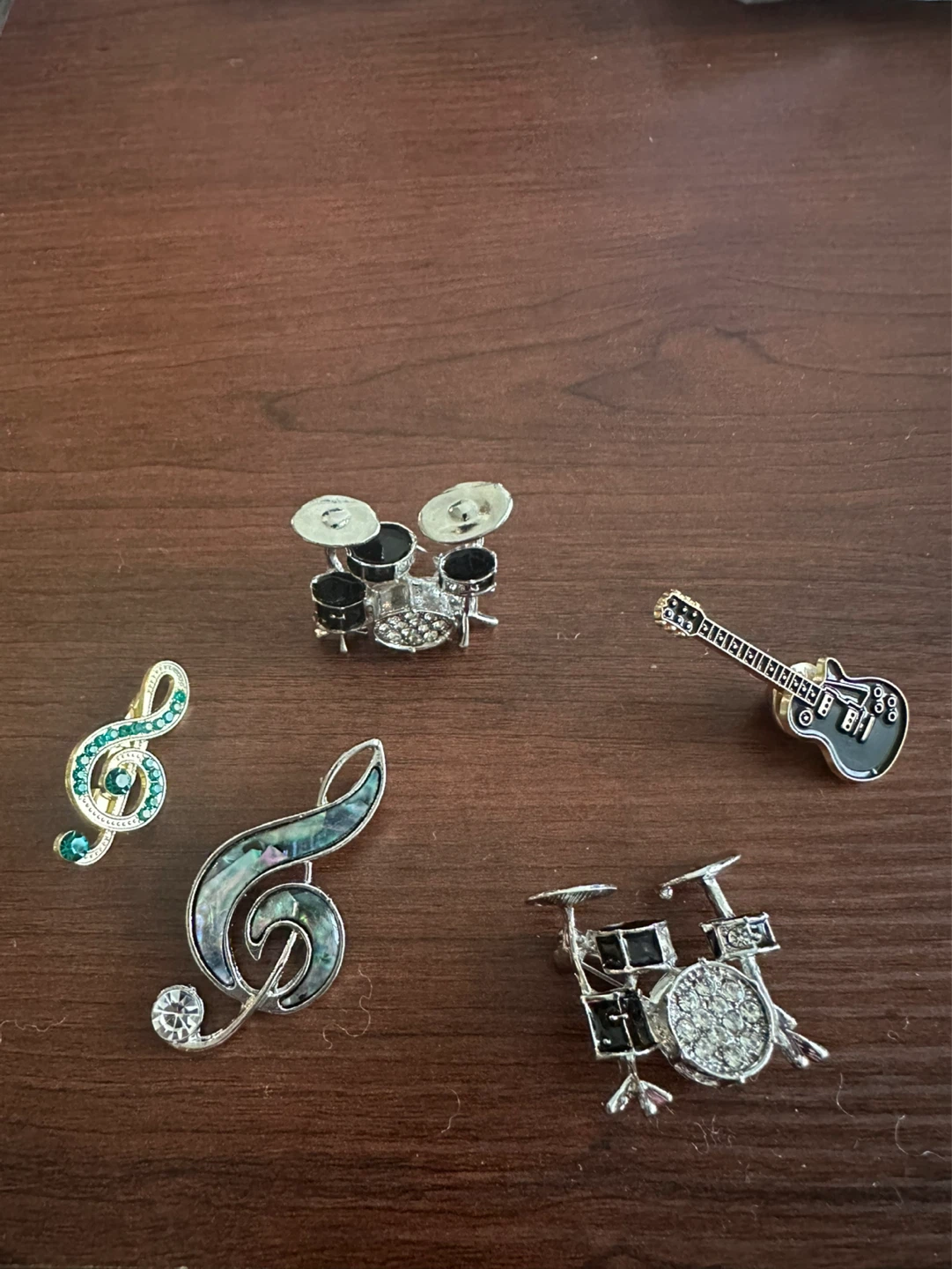 Music-Themed Brooch Pins / Tie Pins