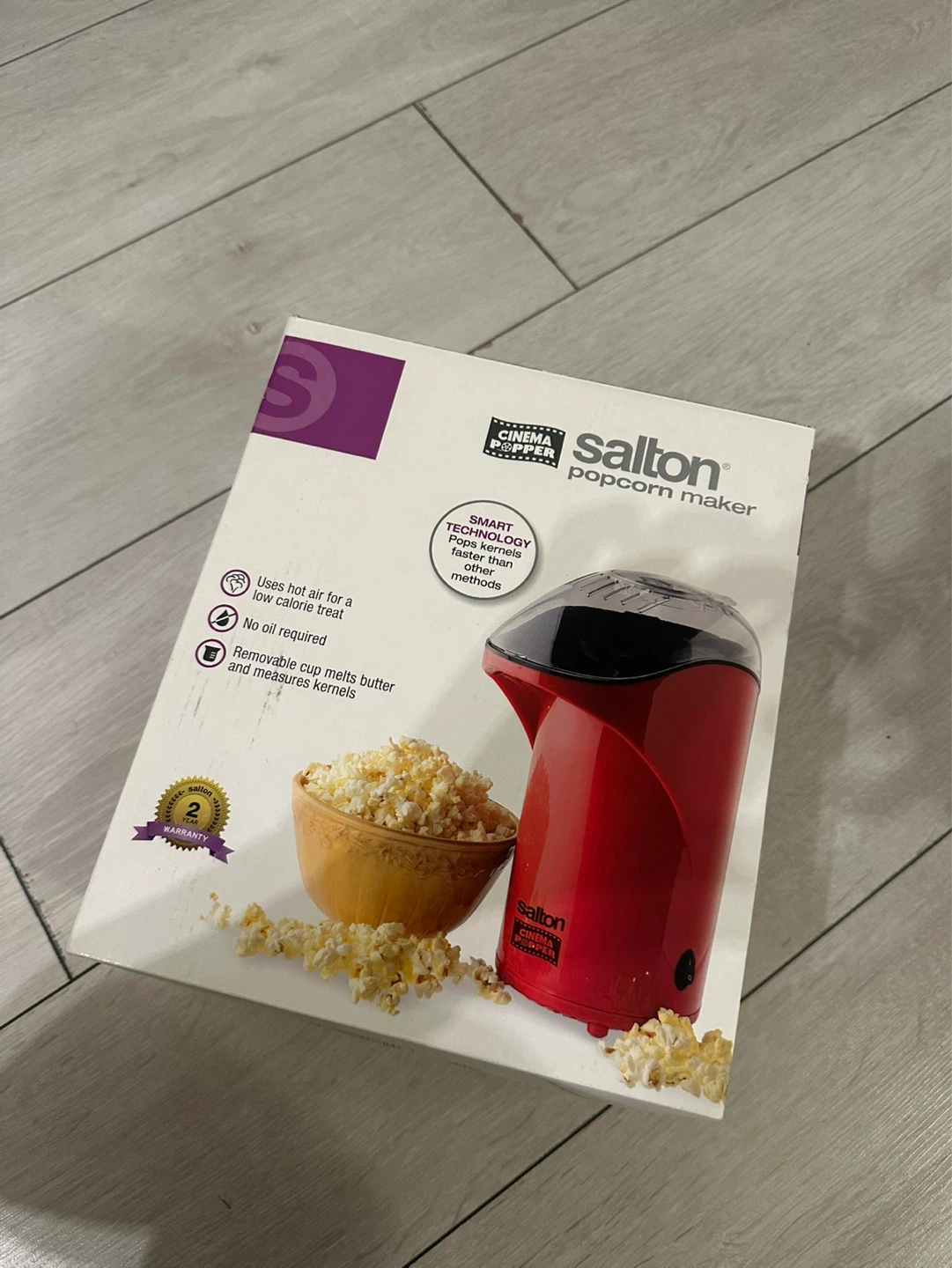Salton Cinema Popper Hot Air Popcorn Maker