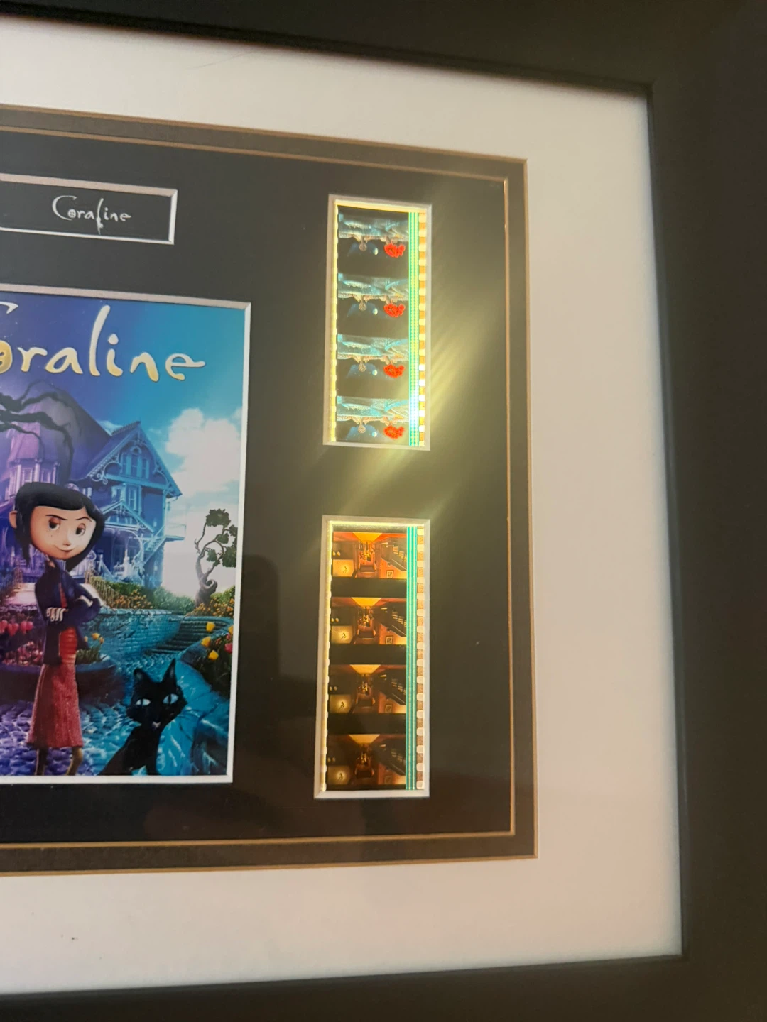 Framed Coraline Movie Poster with Film Cells - photo 3
