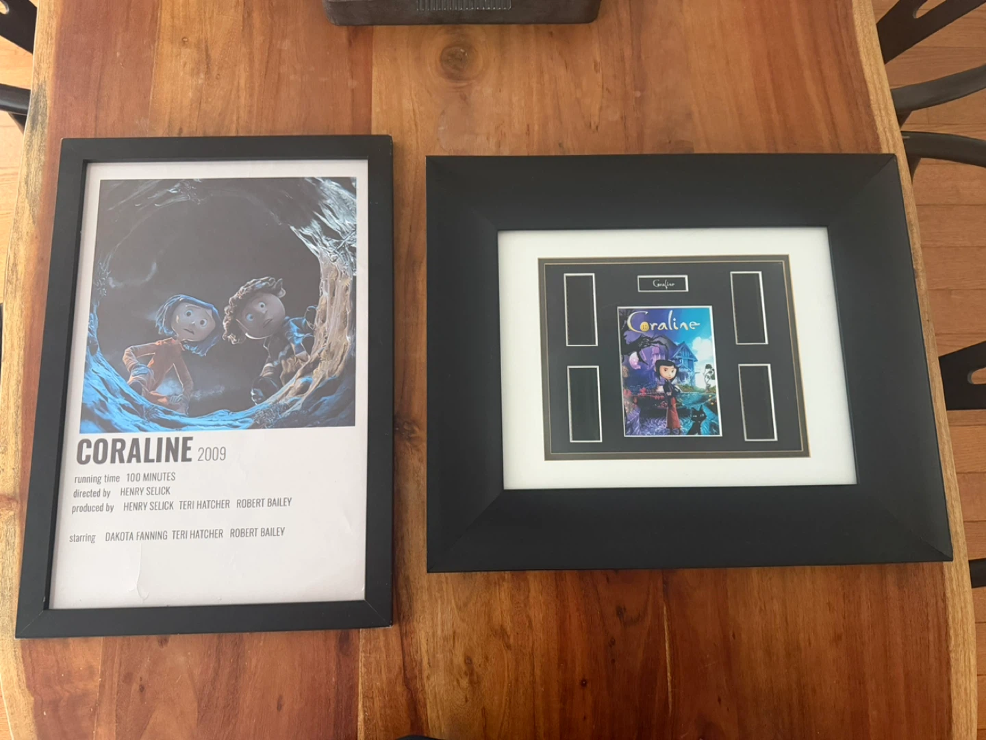 Framed Coraline Movie Poster with Film Cells - photo 5