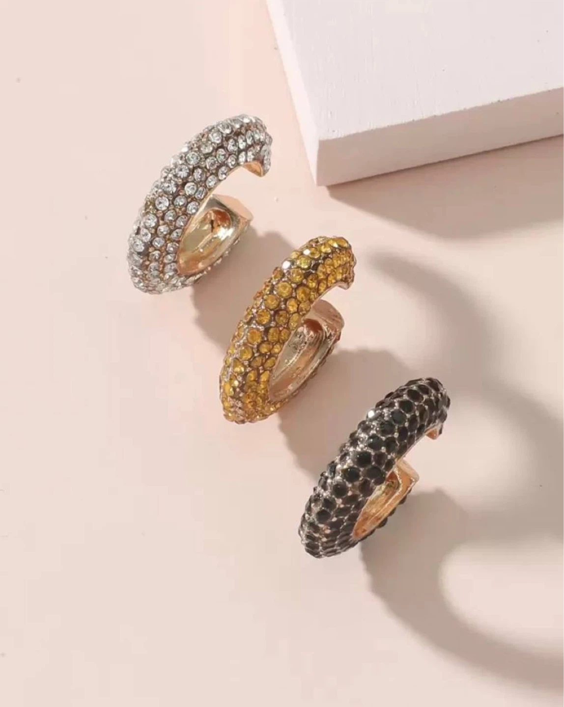 Set of 3 Crystal Ear Cuffs - photo 5