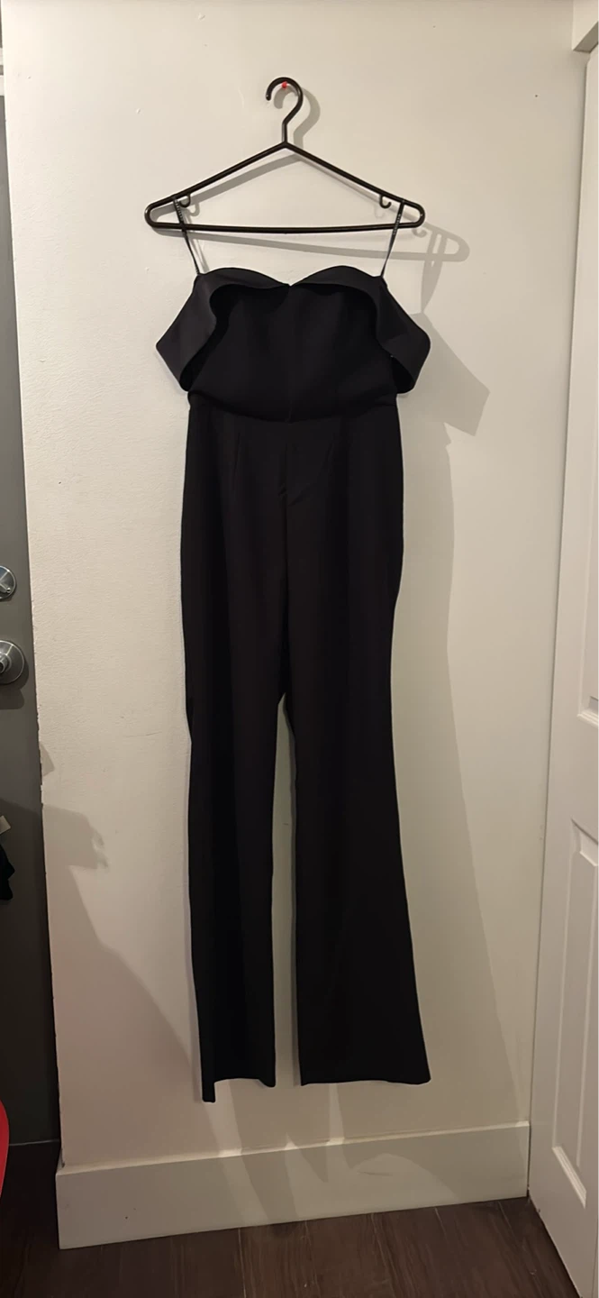 Black Strapless Jumpsuit