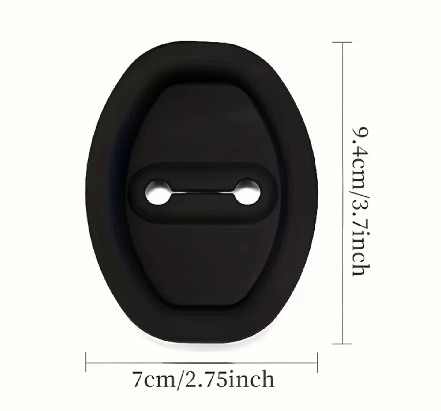 4 Pack Car Door Lock Cover Set - Black Silicone - photo 5