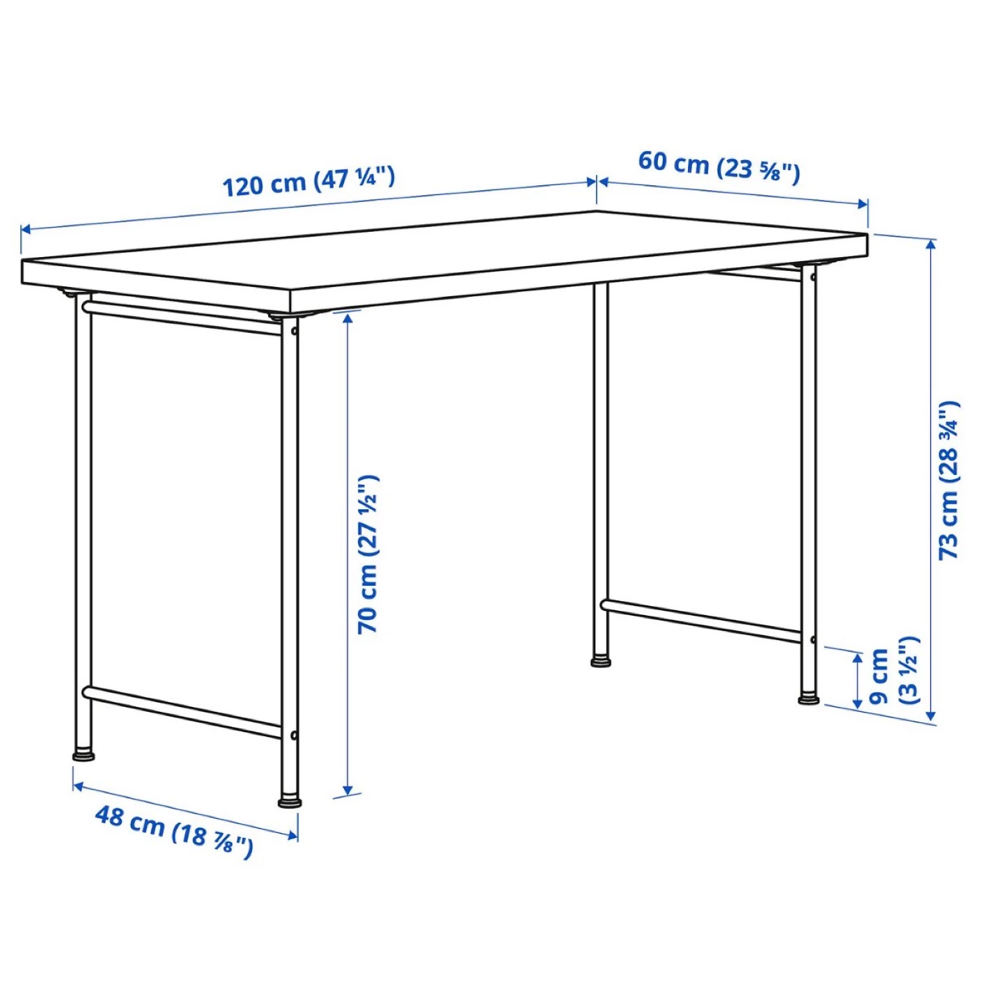 IKEA white  Desk - photo 3