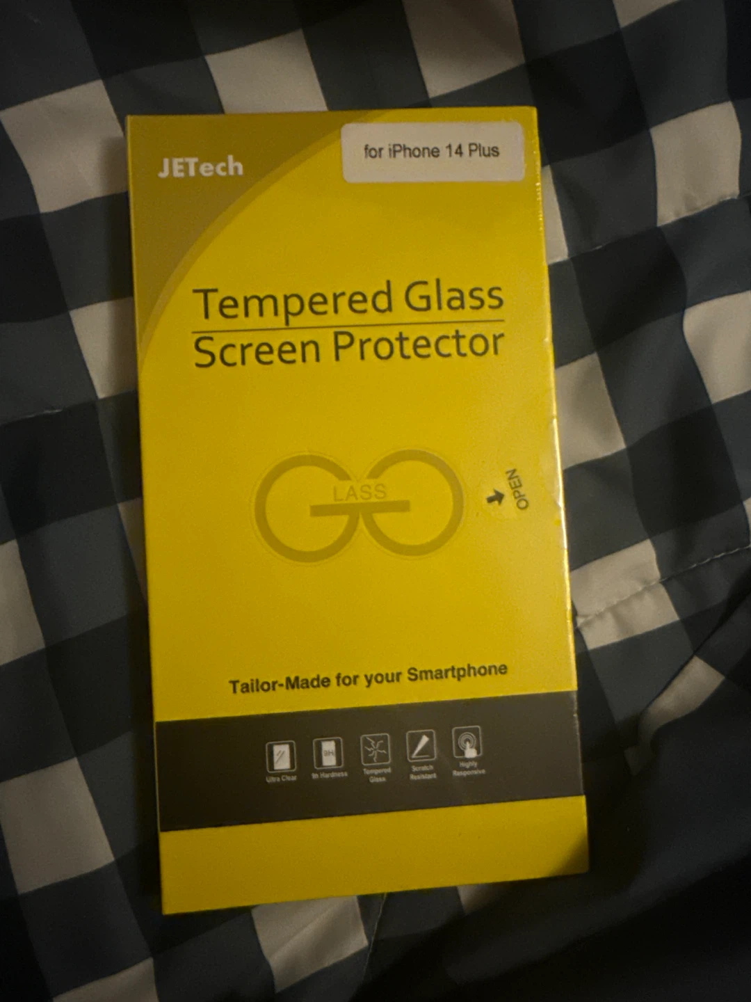 JETech Tempered Glass Screen Protector for iPhone 14 Plus