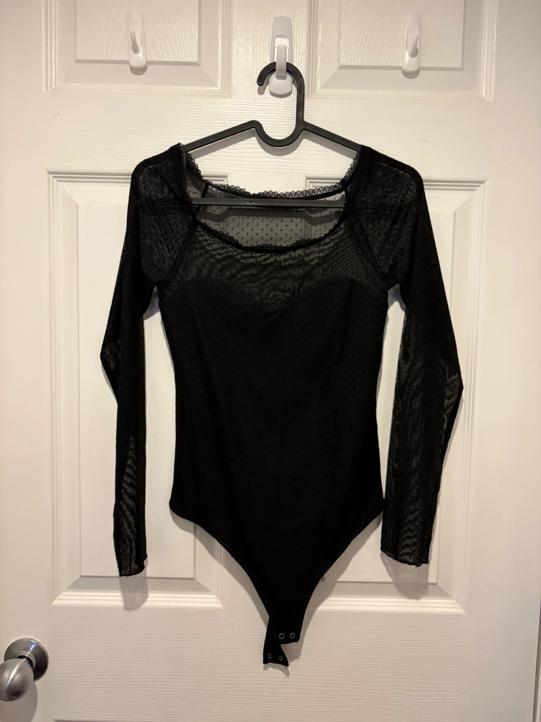 Black Mesh Bodysuit