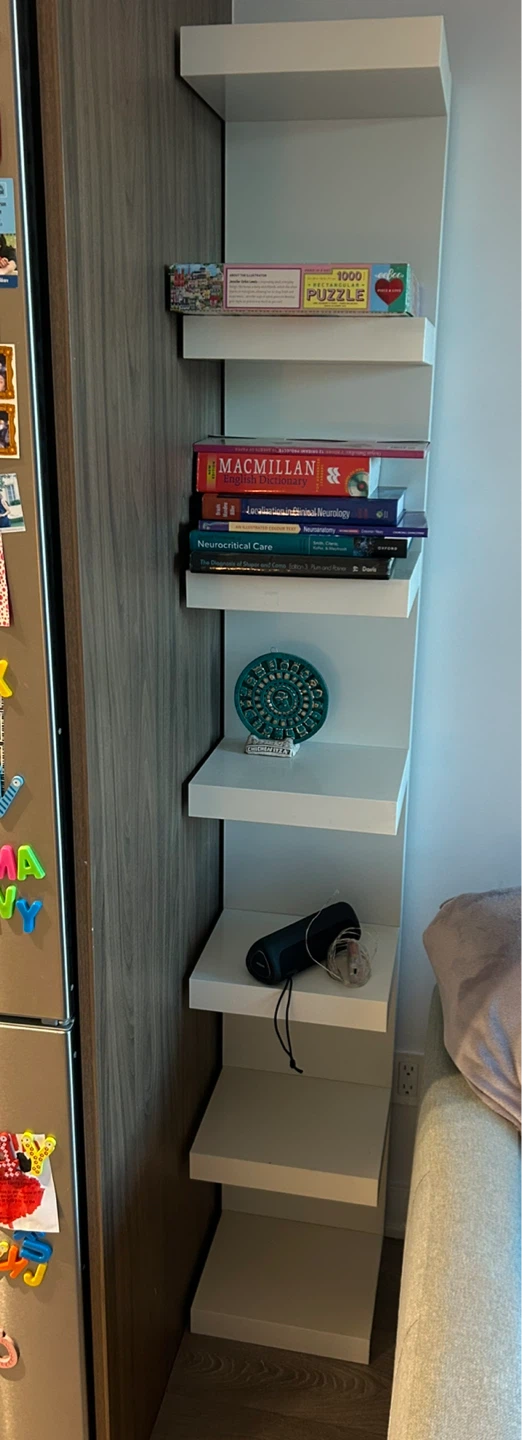 White Corner Wall Shelf