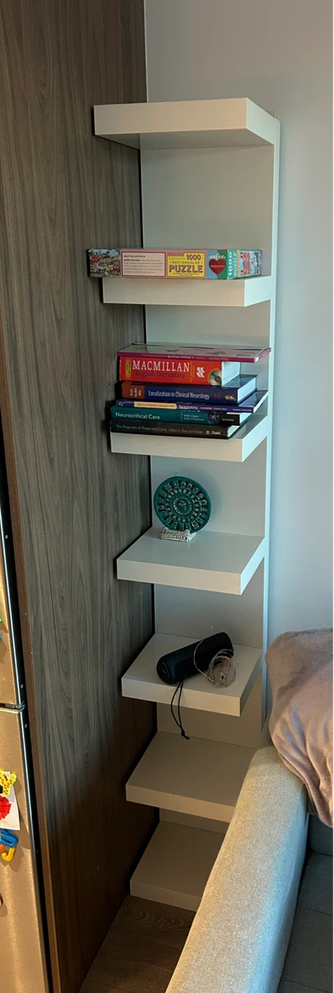White Corner Wall Shelf - photo 2