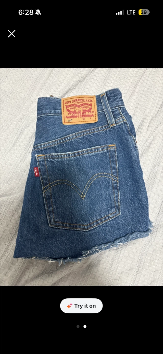Levi's 501 Original Denim Shorts size small