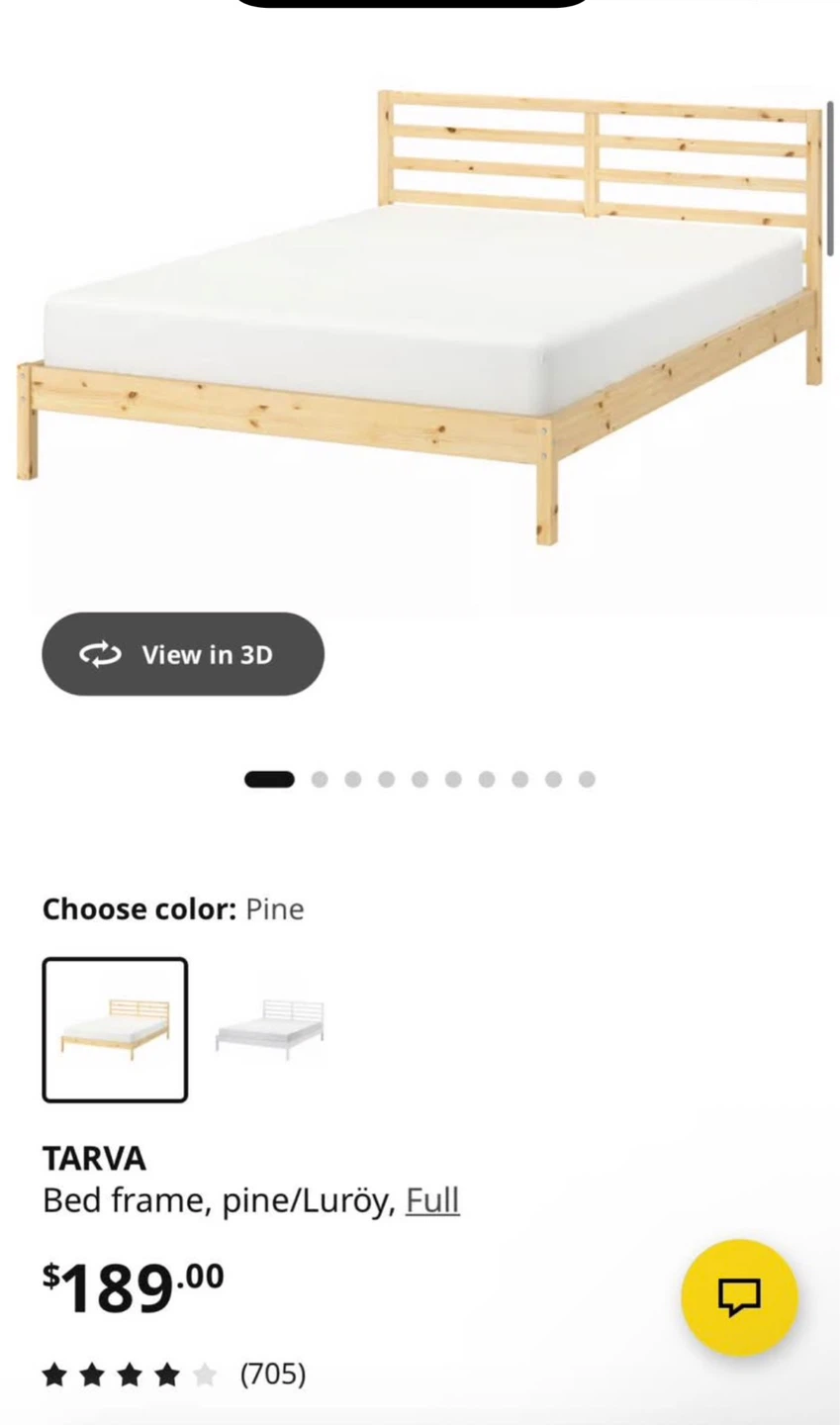 IKEA TARVA Full/Double Slatted Bed Base - photo 2