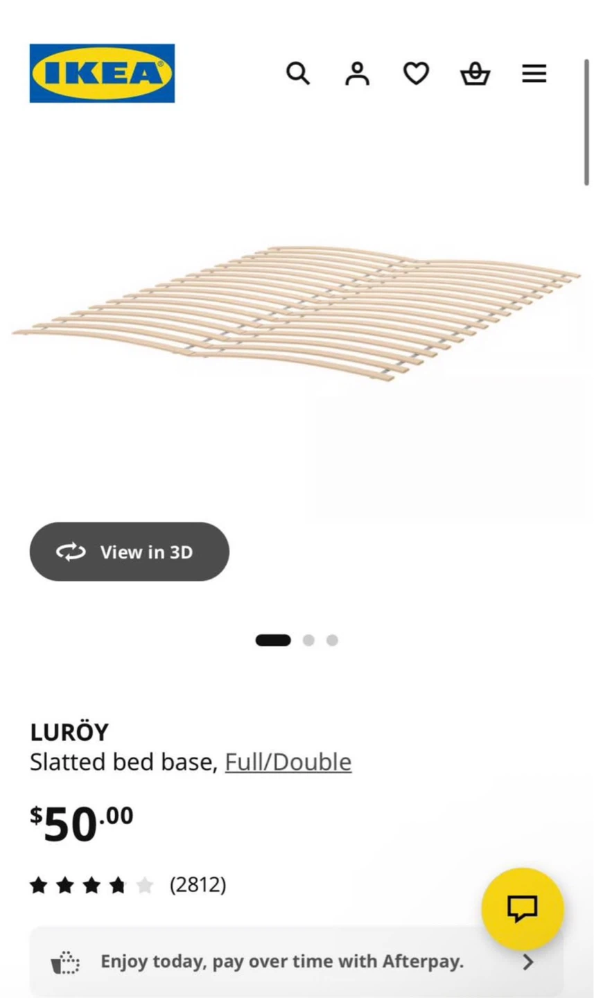 IKEA TARVA Full/Double Slatted Bed Base - photo 3