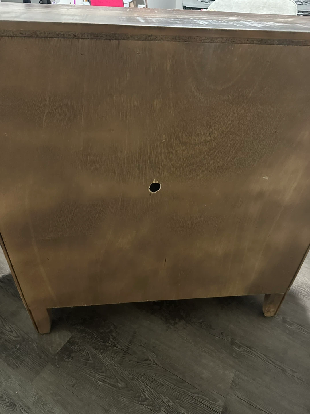Rustic Wood and Metal Accent Cabinet - photo 5