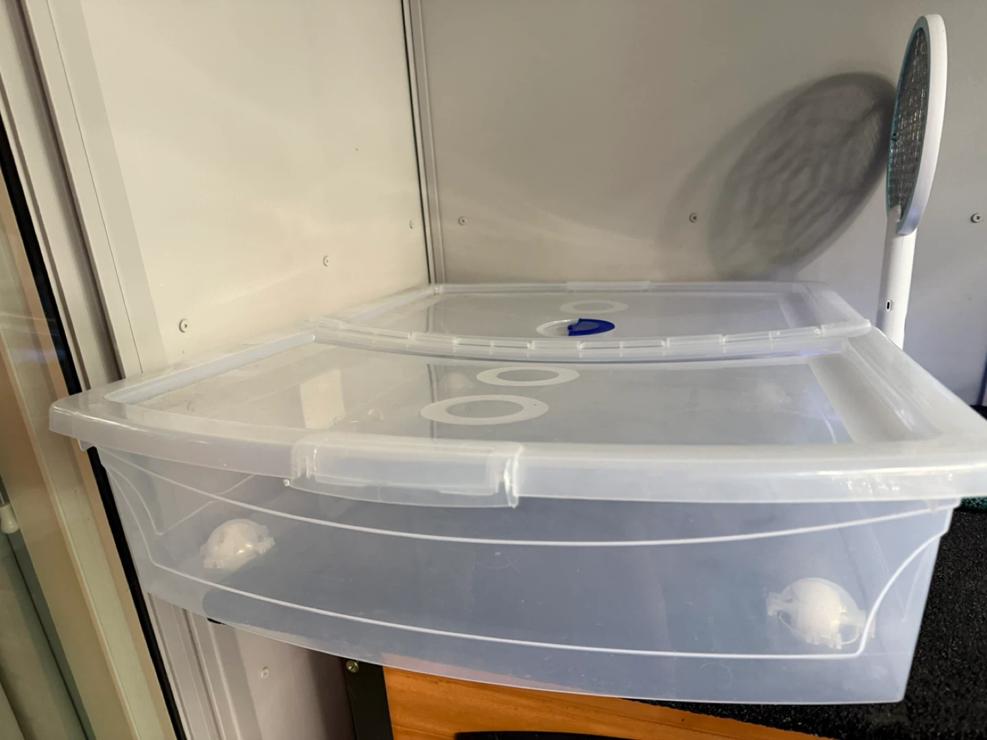 Clear Plastic Storage Bin with Lid