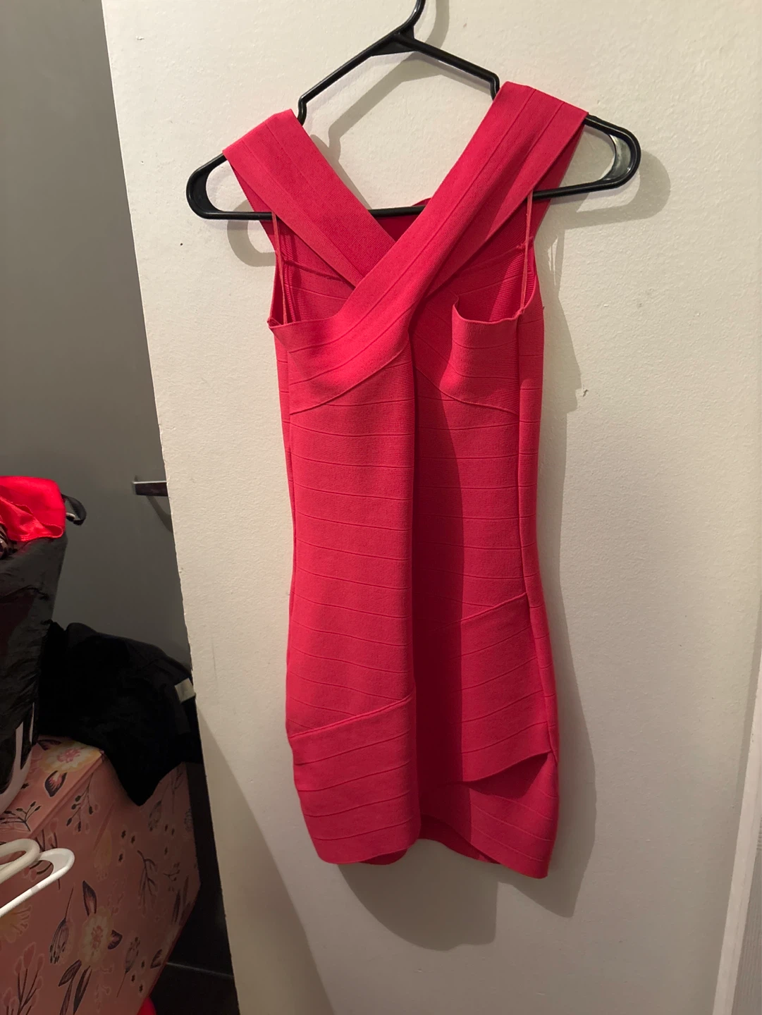 Guess Women's Red Bandage Dress Size S